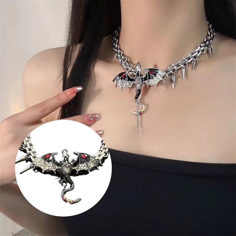 Imprisoned Flying Dragon Necklace