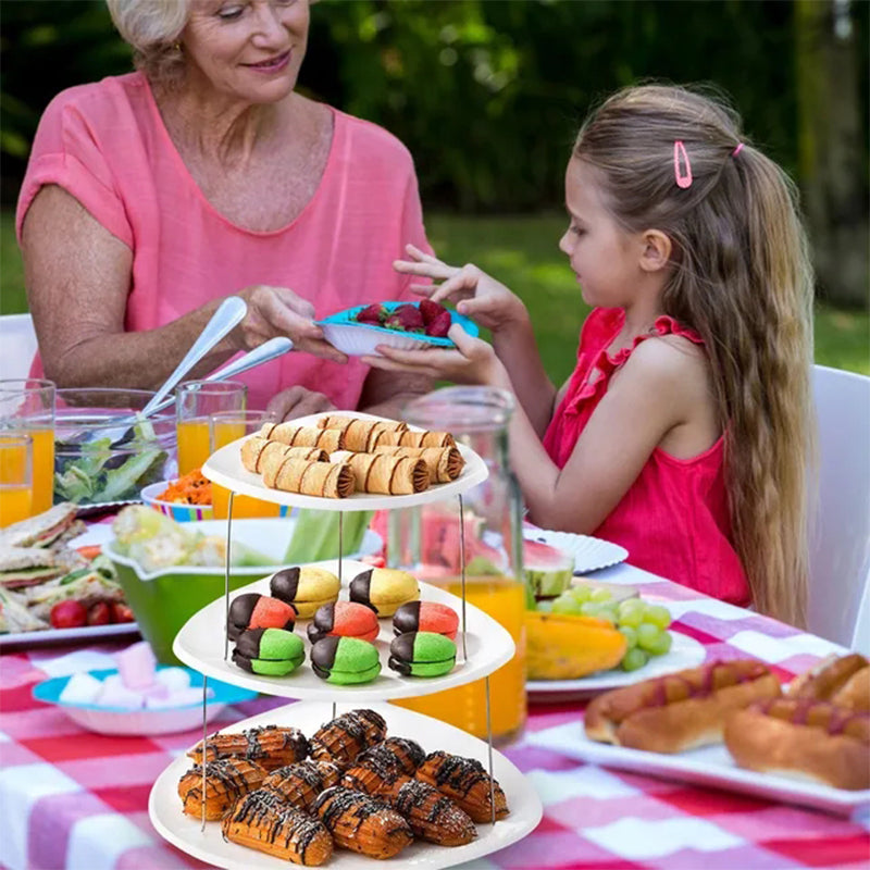 Collapsible Party Tray, 3 Tier