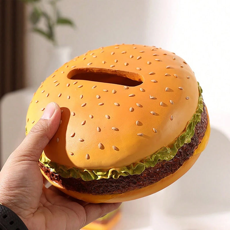 Charming Burger Tissue Box