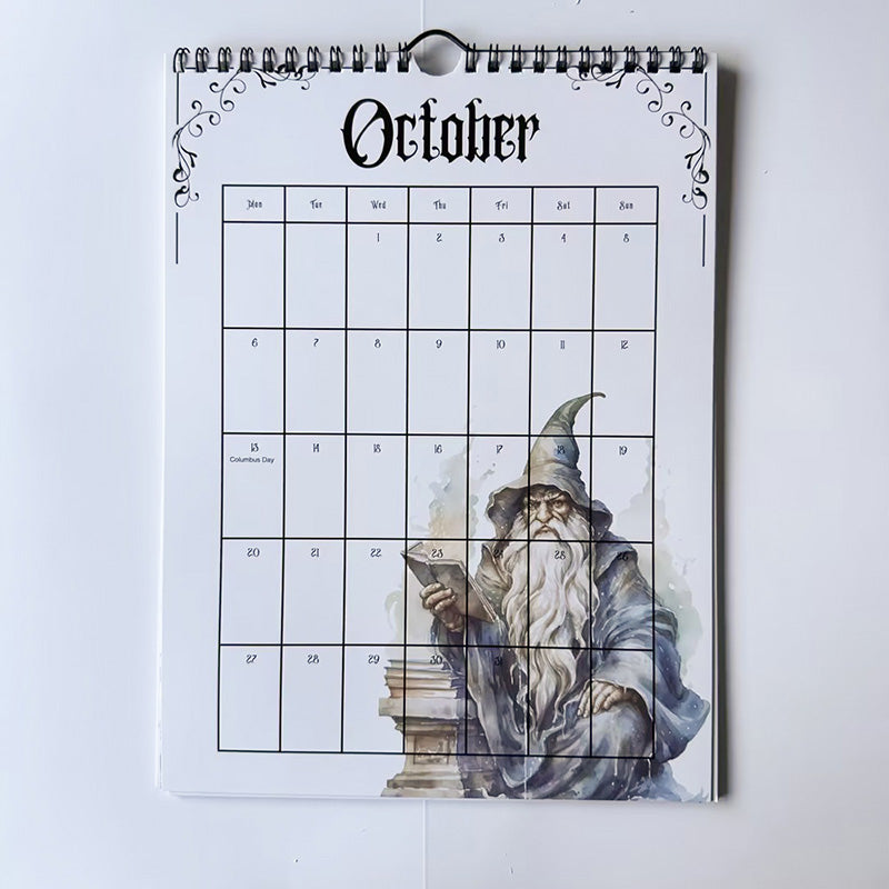 2025 Vintage Gothic Castle Theme Wall Calendar