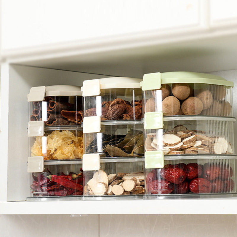 Multi-Layered Seasoning Storage Box