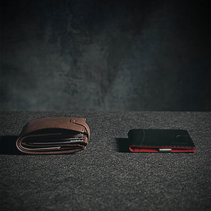 Genuine Leather Anti-theft Swipe Card Holder