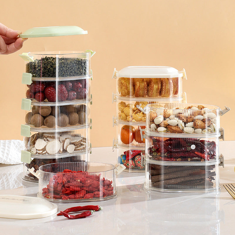 Multi-Layered Seasoning Storage Box