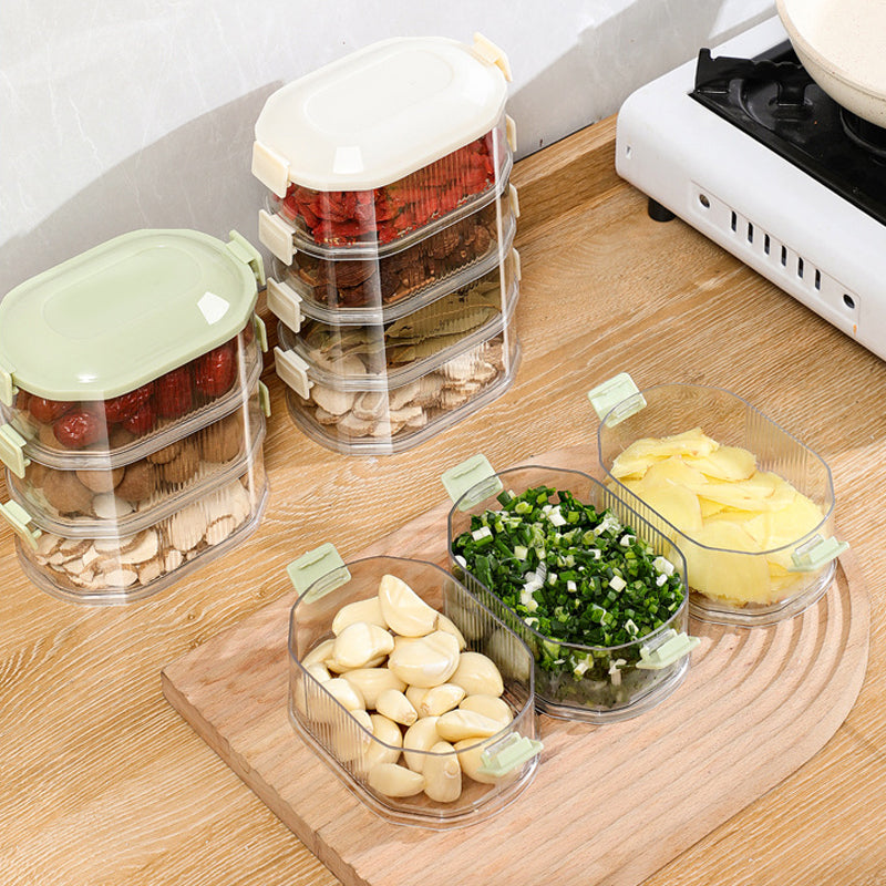 Multi-Layered Seasoning Storage Box