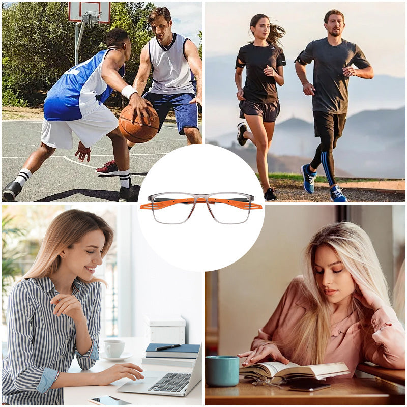 Fashionable Silicone Sports Reading Glasses