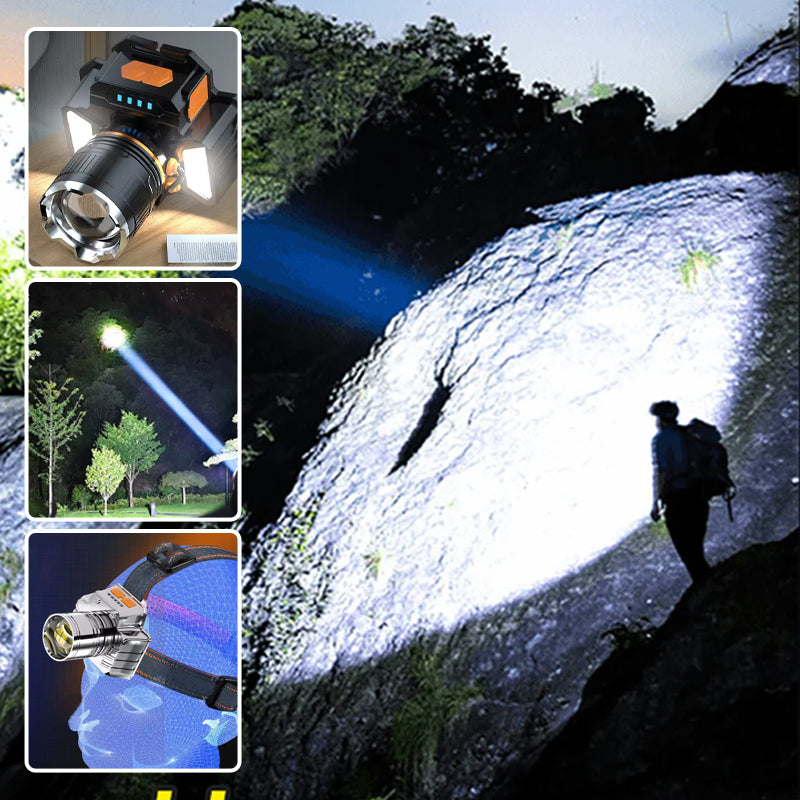 Head-Mounted Super Bright Flashlight