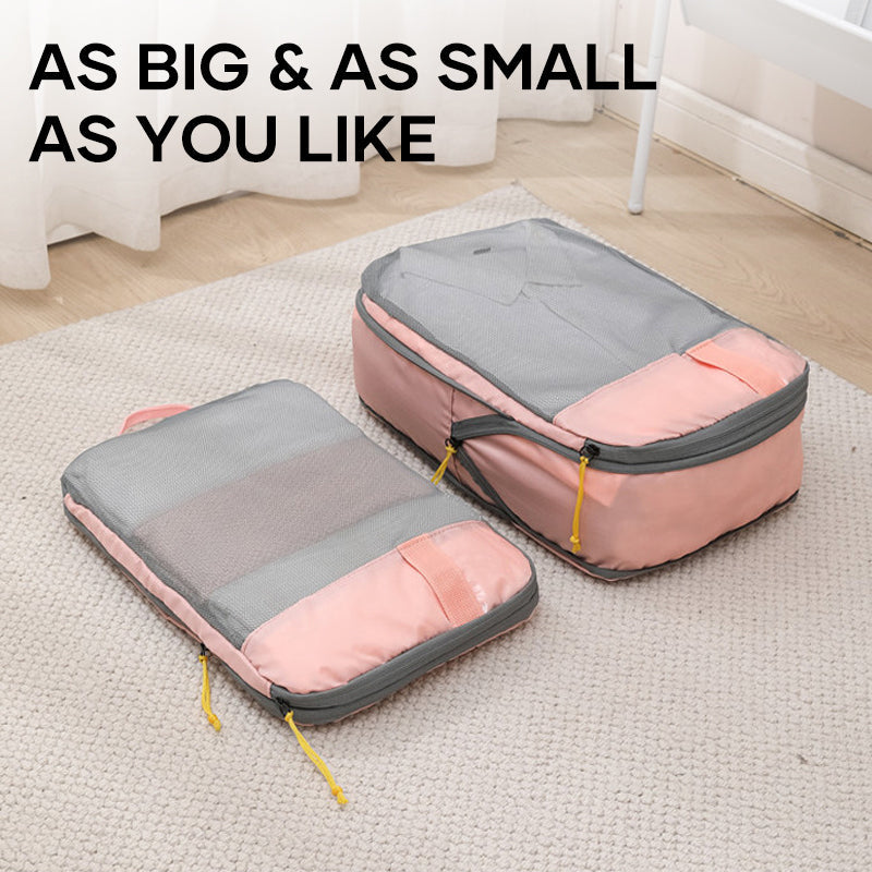 Compressed Packing Cubes Travel Storage Set