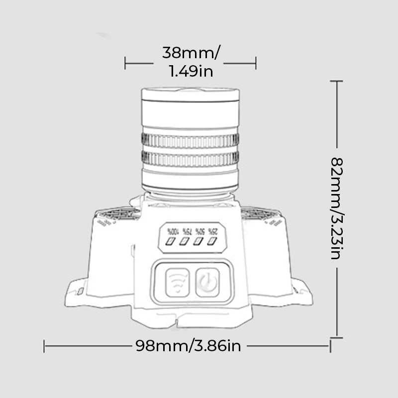 Head-Mounted Super Bright Flashlight