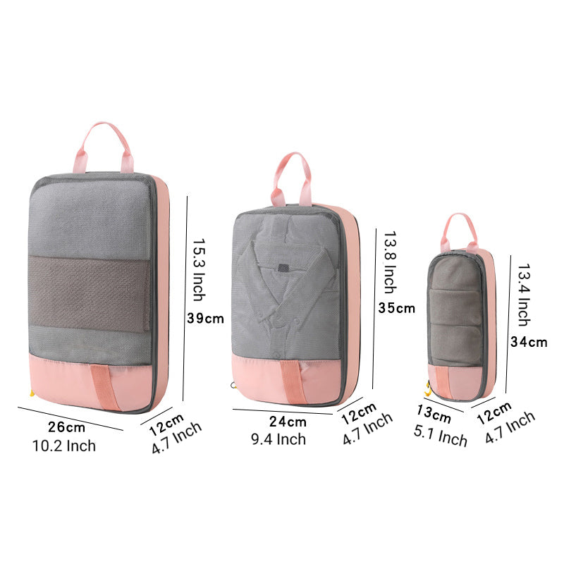 Compressed Packing Cubes Travel Storage Set