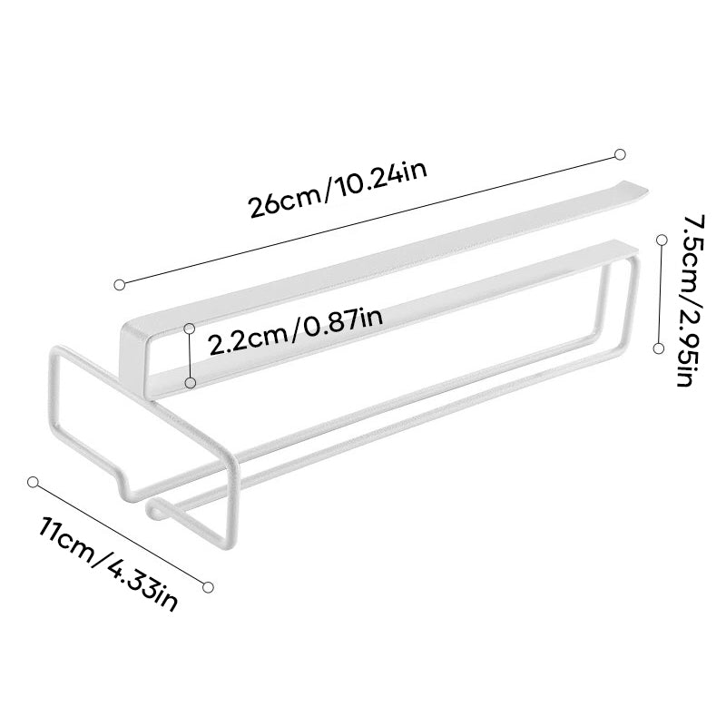 Under Cabinet Single Row Wine Glass Holder