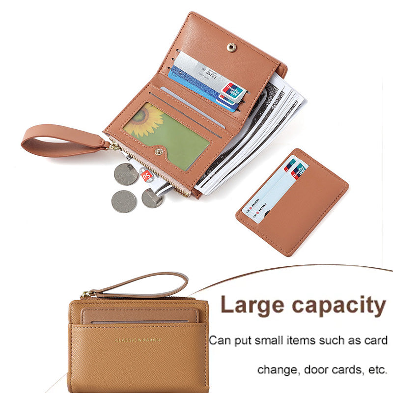 Multi-Functional Zipper Wallet with Card Slots