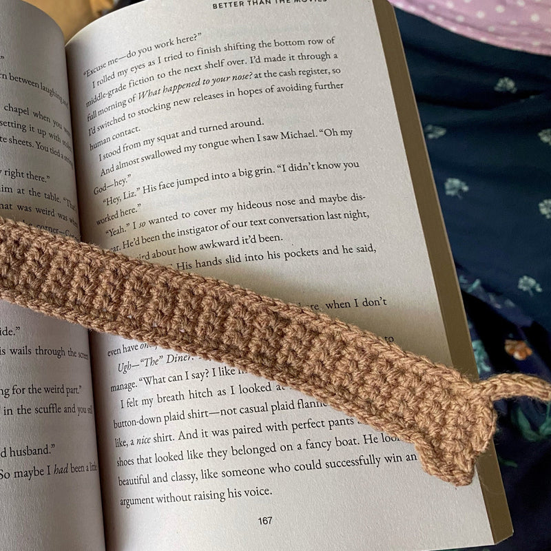 Crochet Dachshund Bookmark