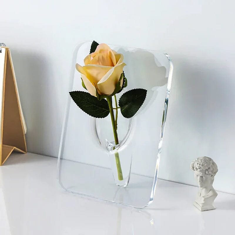 Photo Frame Vase Desktop Flower Arrangement Ornament