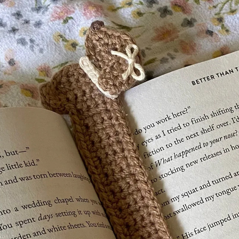 Crochet Dachshund Bookmark