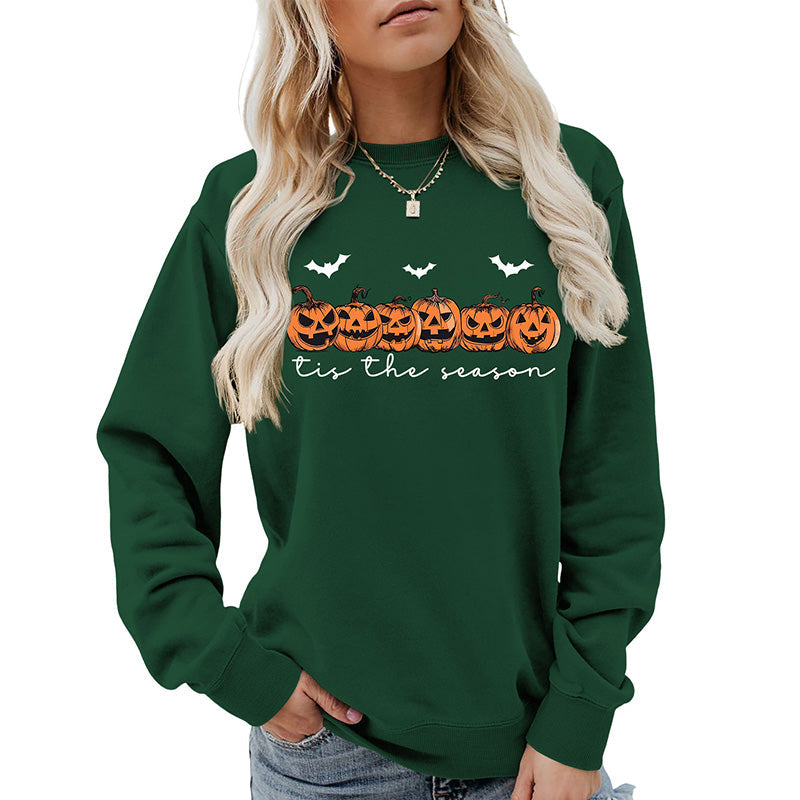 Vintage Pumpkin Embroidered Sweatshirt