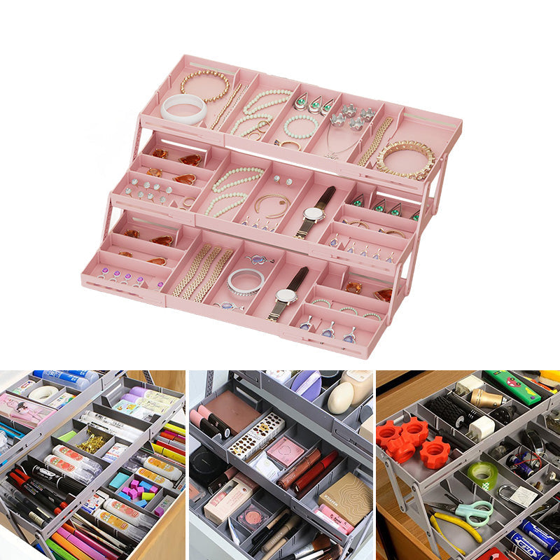 Multi-Level Expandable Smart Drawer Organizer