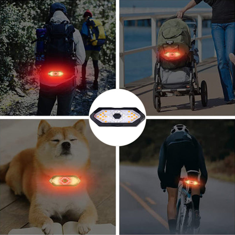 Waterproof Night Riding Bike Steering Tail Light