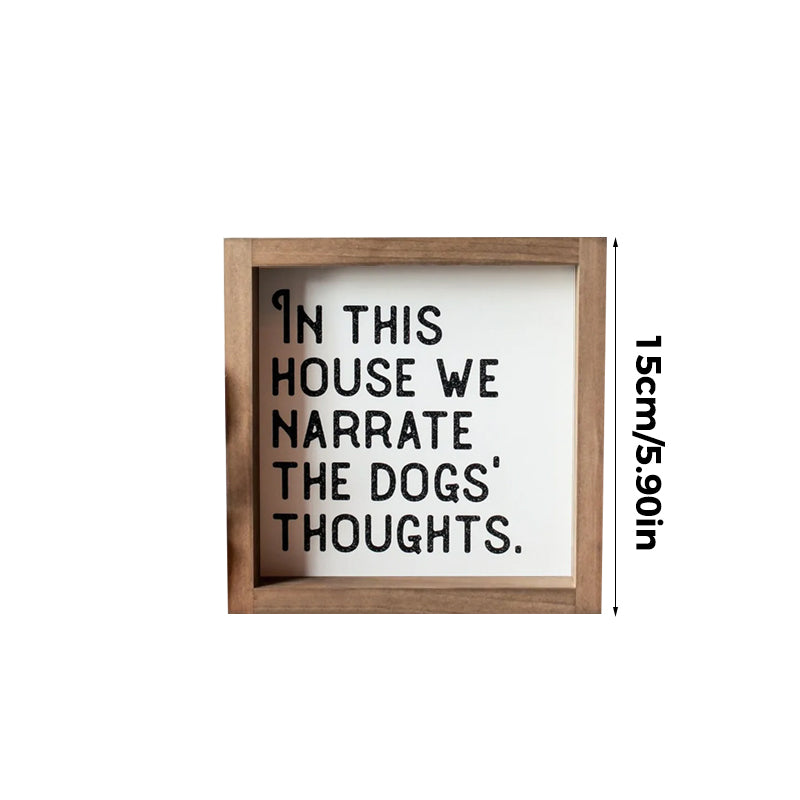 Pet Slogan Home Decorations