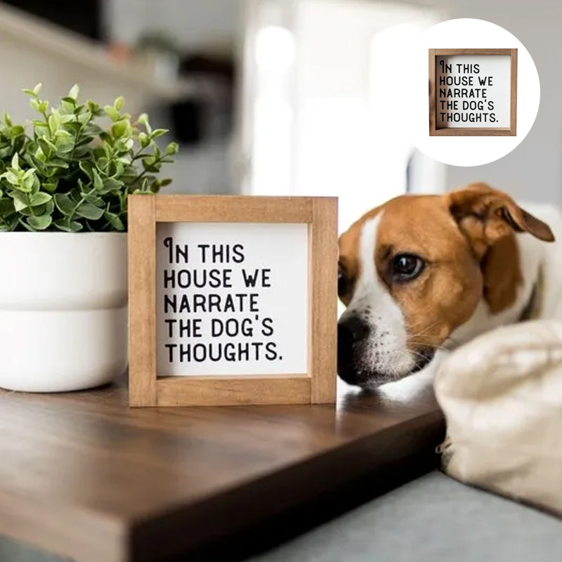 Pet Slogan Home Decorations