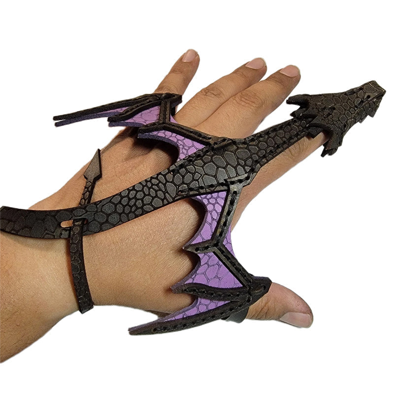 Leather Hand Dragon Cuff