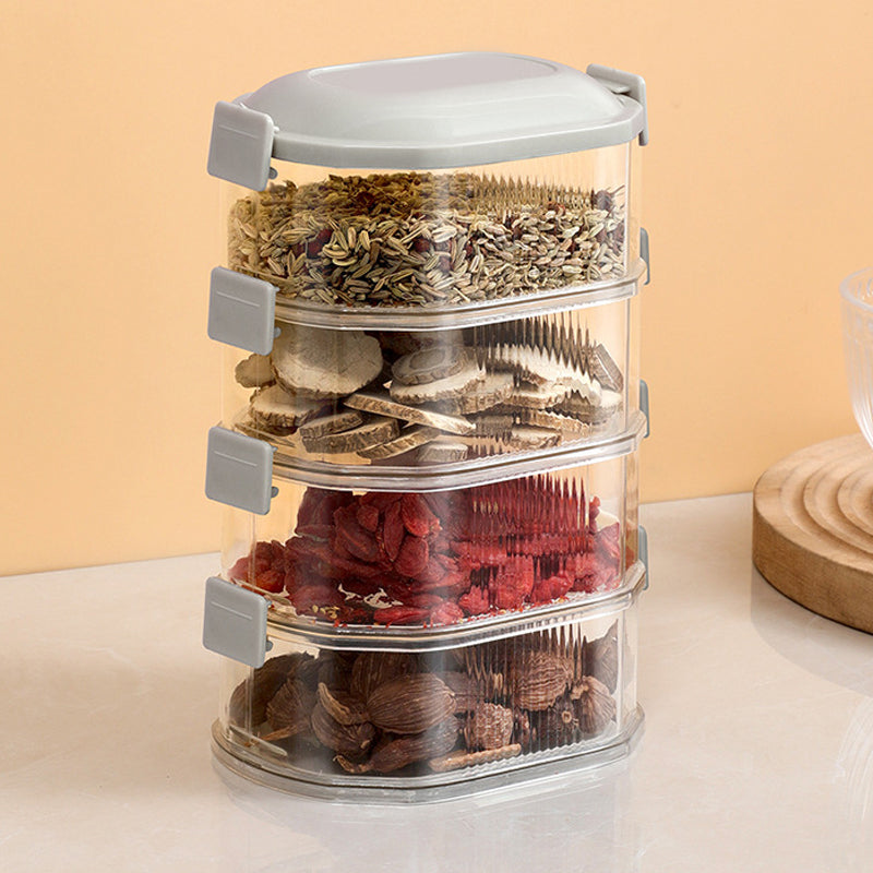 Multi-Layered Seasoning Storage Box