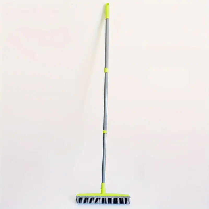 Three-section telescopic pole carpet delinting broom