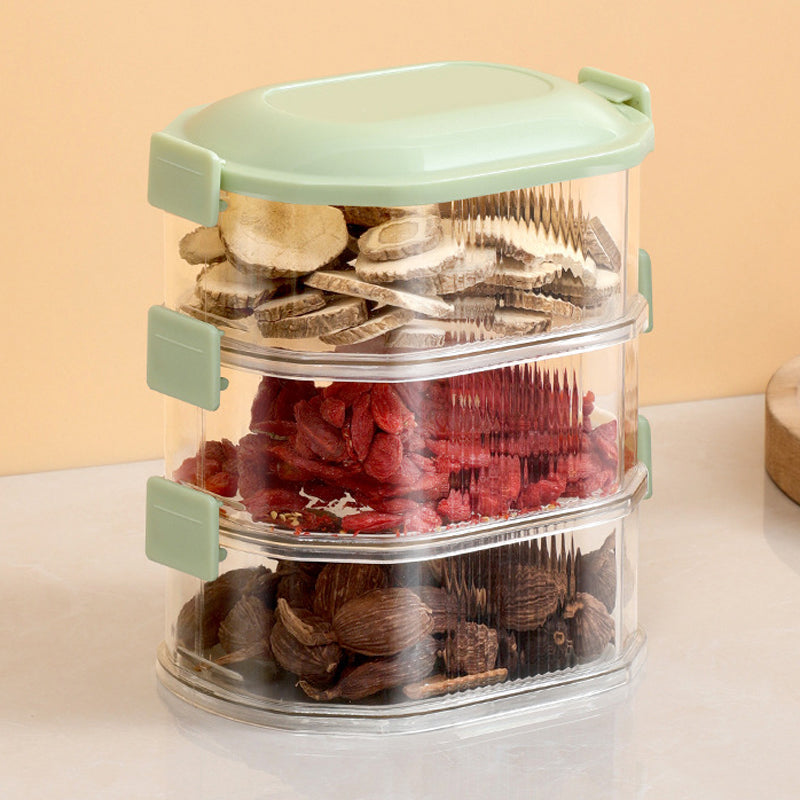 Multi-Layered Seasoning Storage Box