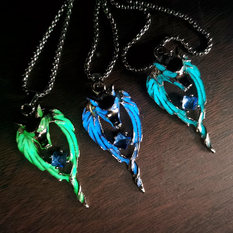 Glowing Wolf Necklace