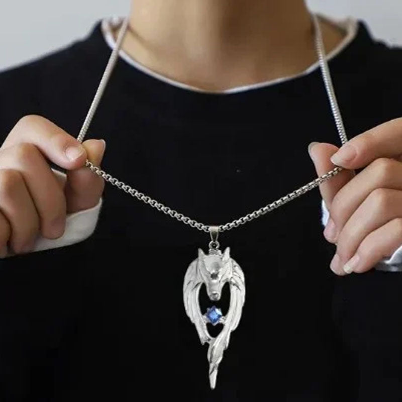 Glowing Wolf Necklace