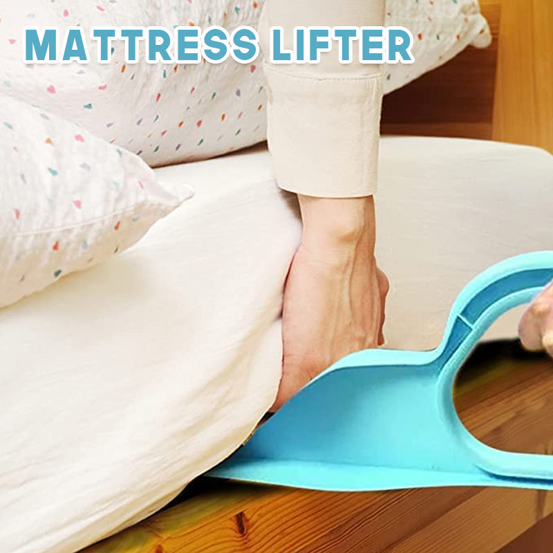 Ergonomic Mattress Wedge Elevator - Bed Making & Mattress Lifting Handy Tool Alleviate Back Pain