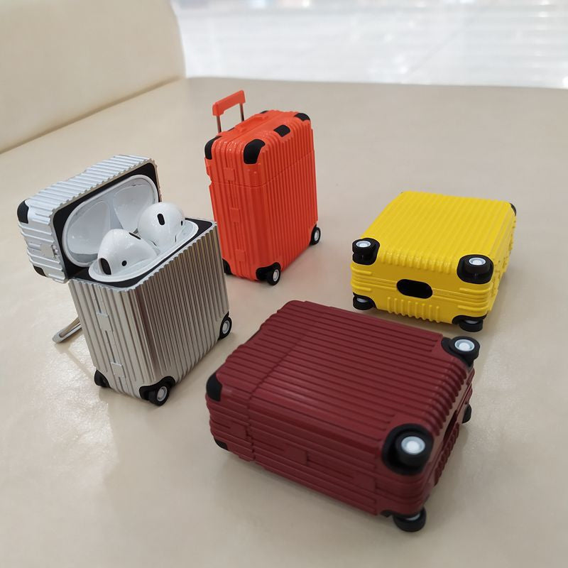 Funny Luggage Earphones Case