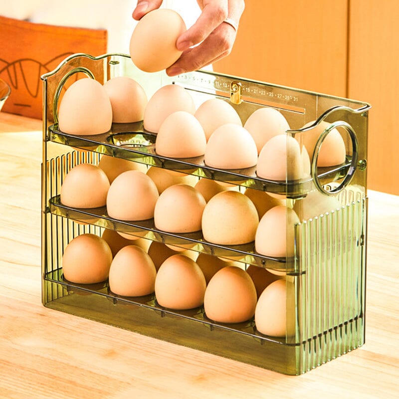 Automatic Flip Egg Storage Box