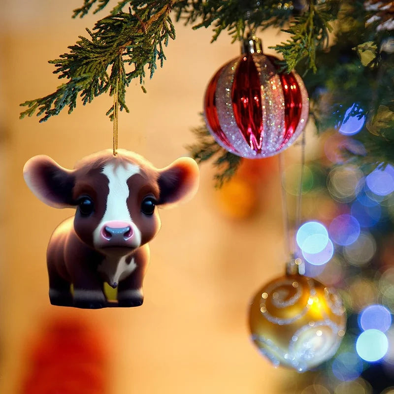 Cartoon Cow Decorative Ornament