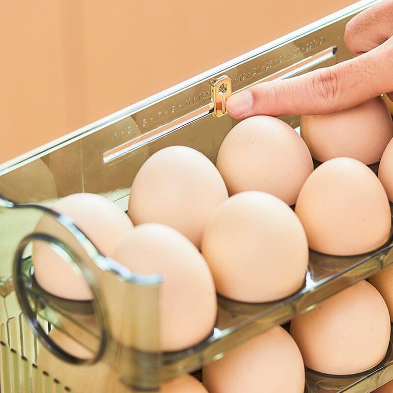 Automatic Flip Egg Storage Box