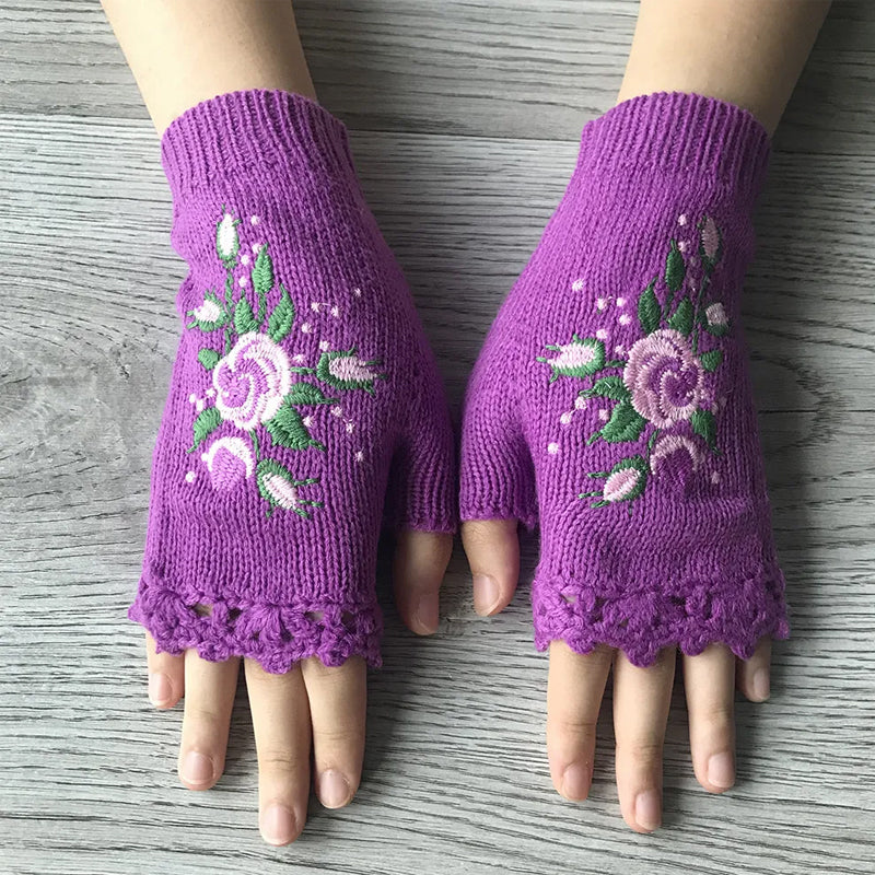 Hand Embroidered Gloves