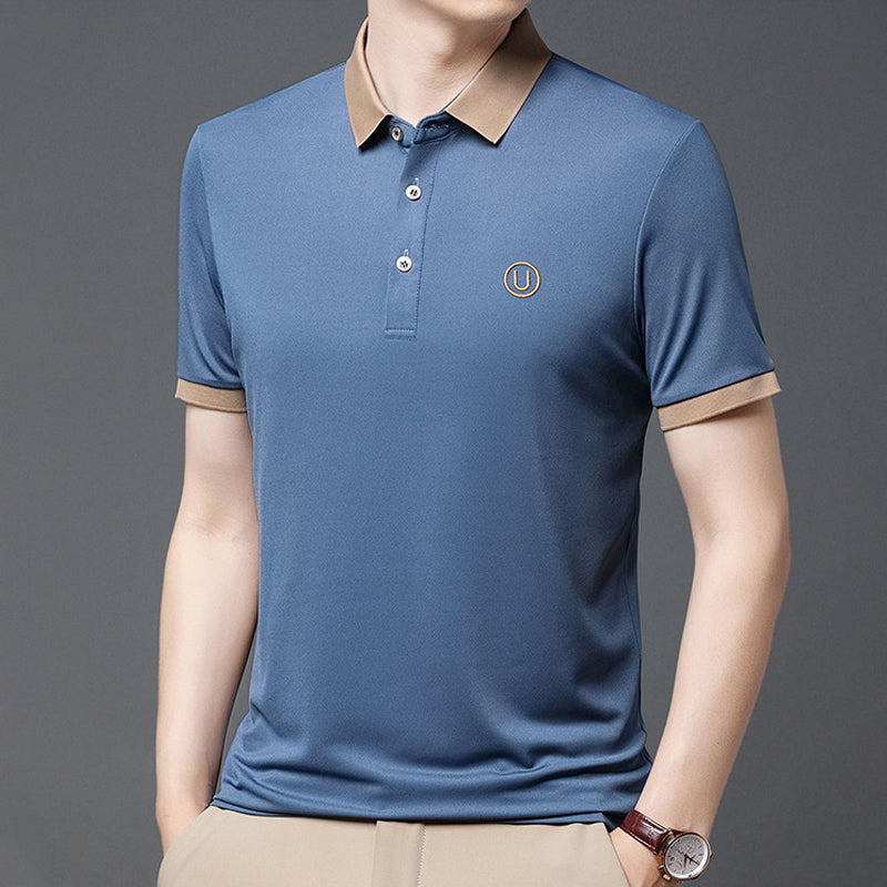 Business Casual Embroidery Polo Shirt