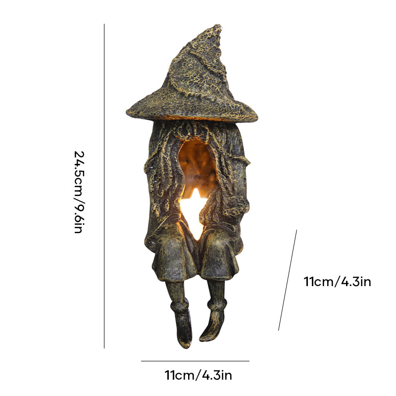 Halloween Witch Ghoul Solar Energy Lamp