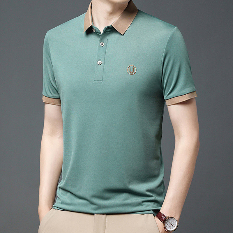 Business Casual Embroidery Polo Shirt