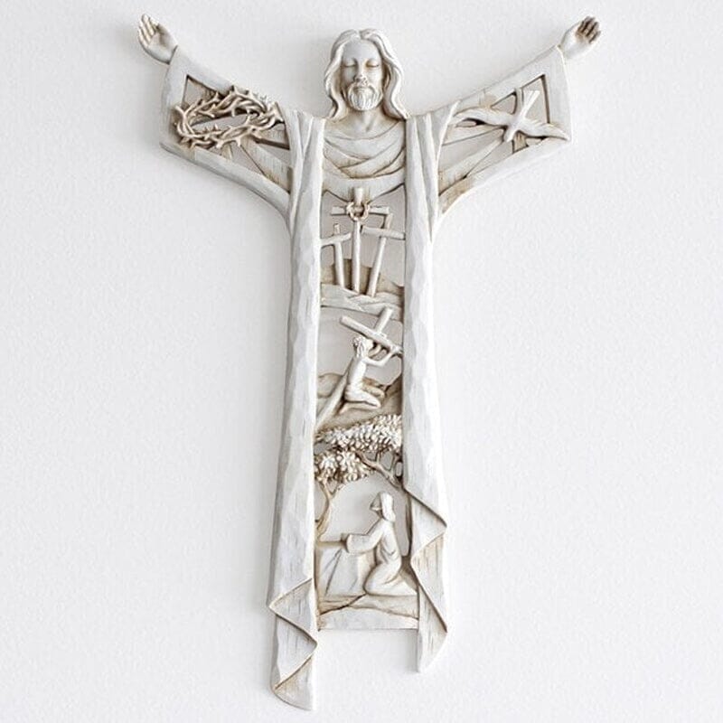 Risen Christ Wall Cross Jesus Figures