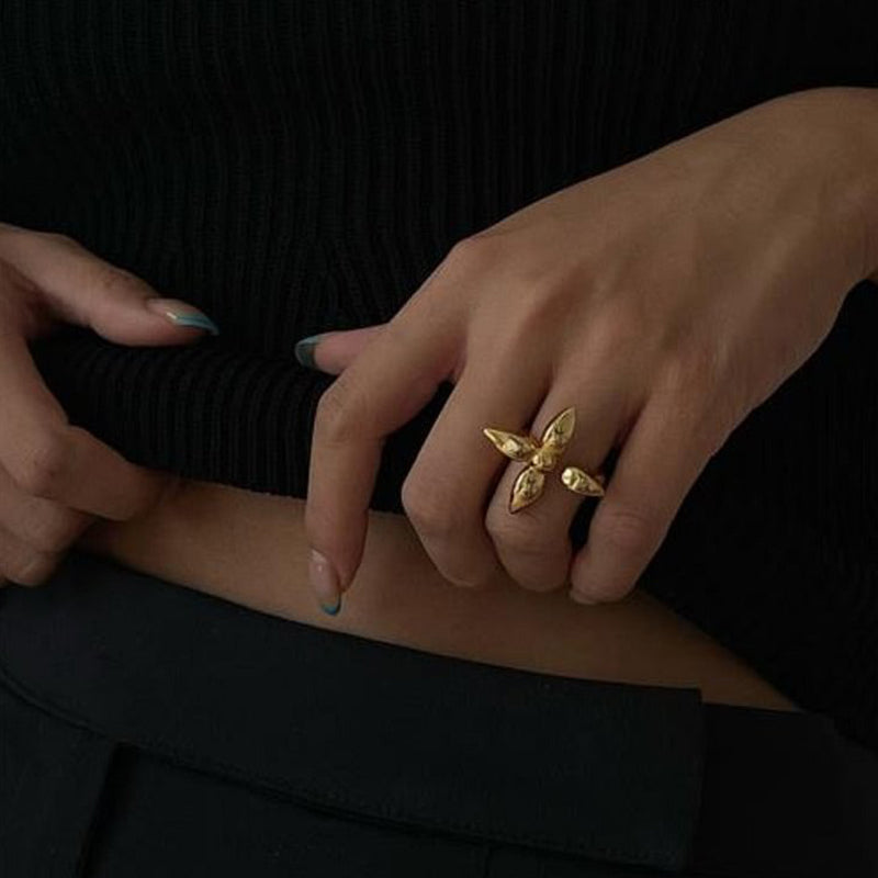 Four-Leaf Clover Ring