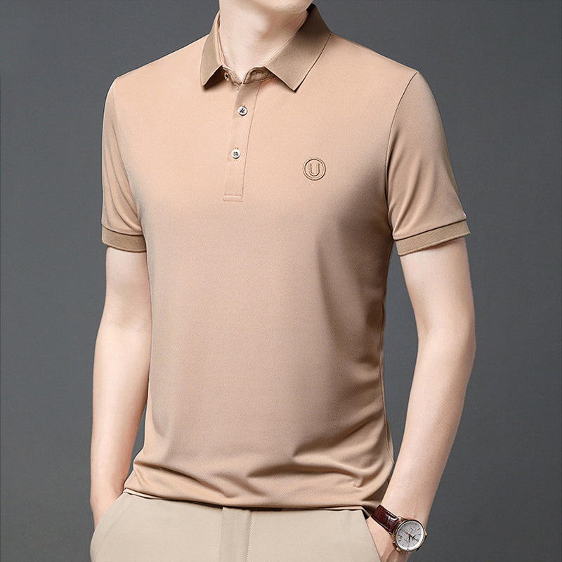 Business Casual Embroidery Polo Shirt