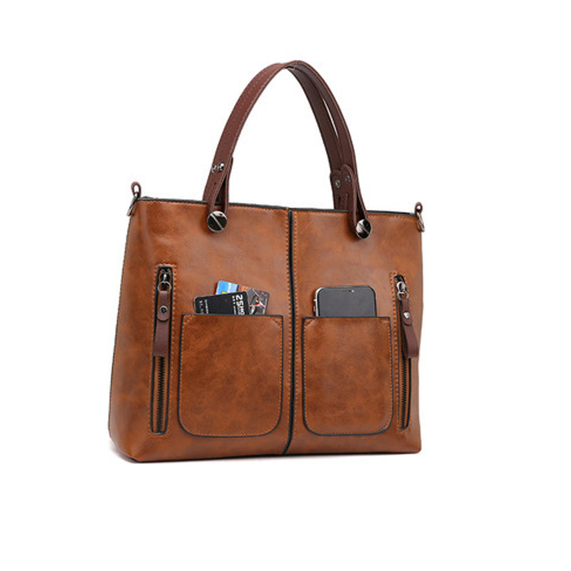 Ladies Vintage Leather Shoulder Bag