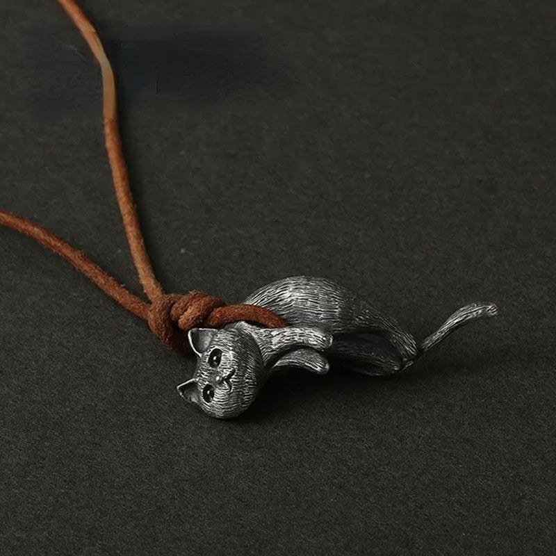 Scruffy Cat Necklace