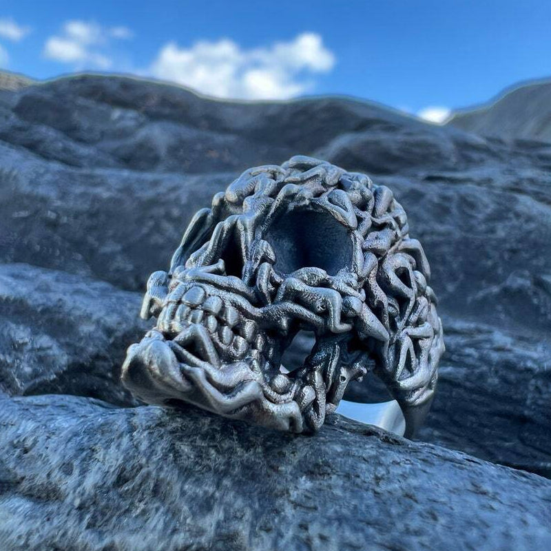 Gothic Death Skull Ring