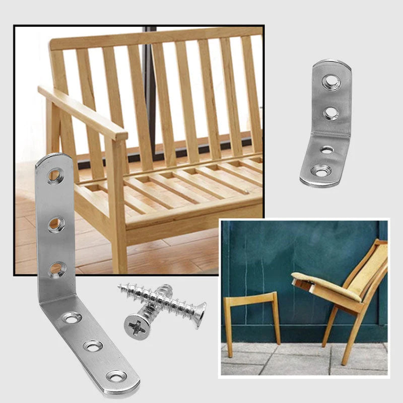 4-Pack Stainless Steel Corner Braces