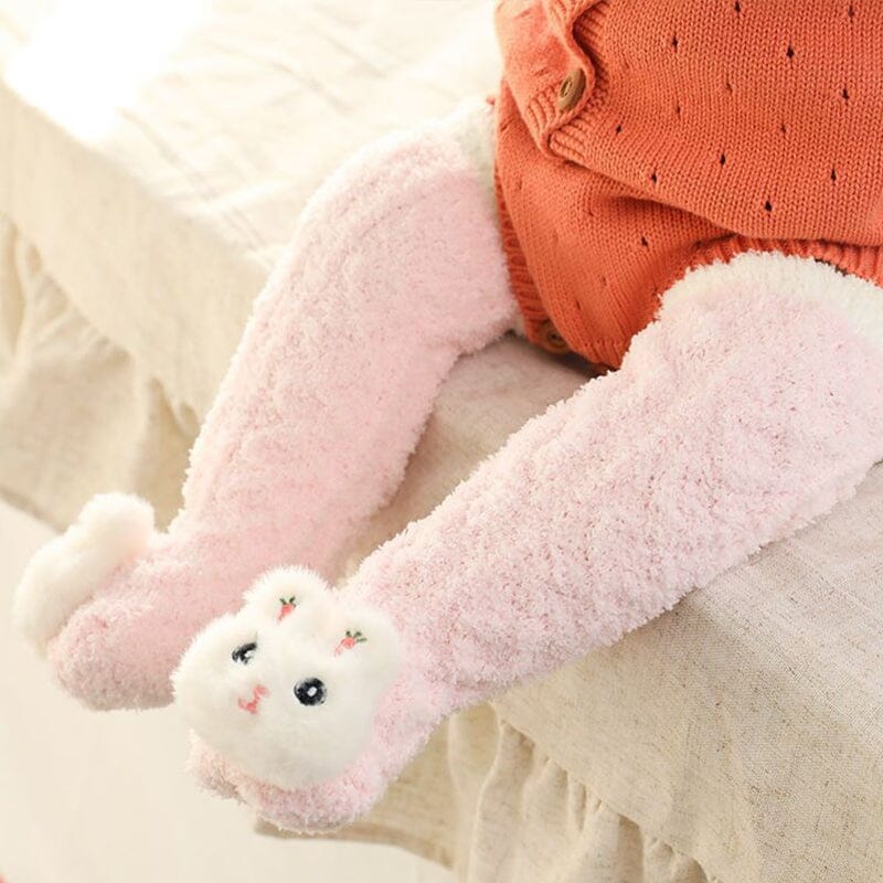 Baby Coral Fleece Knee Socks