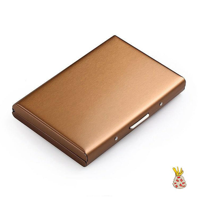 Ultra-thin Anti-theft Brush Anti-demagnetization Metal Card Case