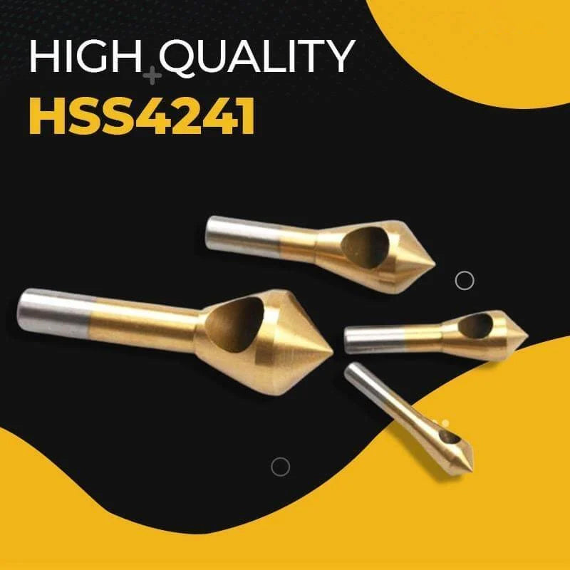 Titanium Coated Countersink Chamfer Tool（4 PCS）