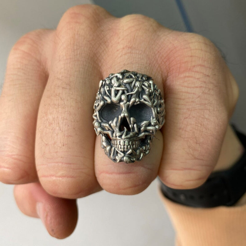 Gothic Death Skull Ring