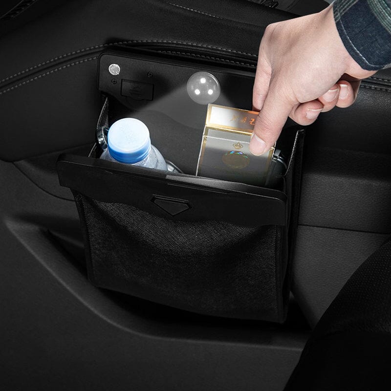 Waterproof Car Leather Trash Can